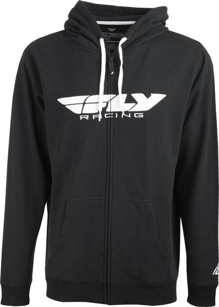 Fly Corporate Zip Up Hoodie Black Lg