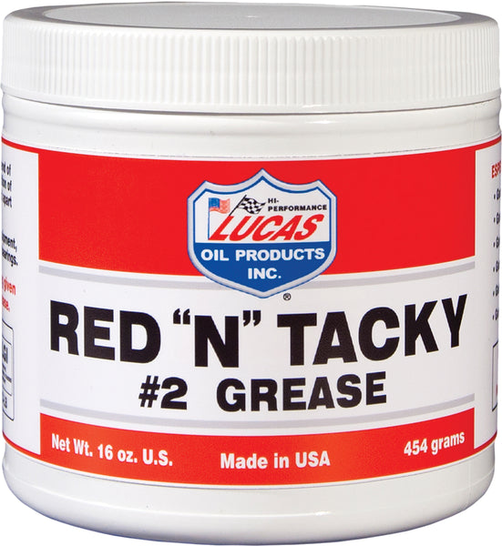 Lucas Red 'N' Tacky #2 Grease 1lb Tub - Part Number 10574