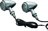Kuryakyn Torpedo Indicator LED Amber Lights Turn Only Chrome