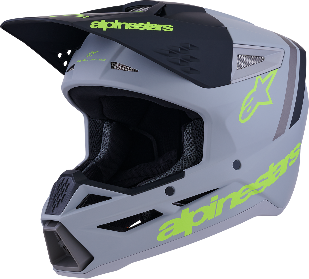 Sm3 Radium Helmet Gry/Blk/Ylw Fluo Matt Md