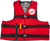 Nylon Flotation Vest Red/White Xs