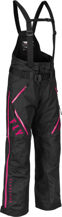 Women's Carbon Bib Black/Pink 4x