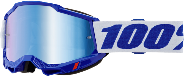 100% Accuri 2 Goggle Blue with Blue Mirror Lens - Part Number 50014-00039