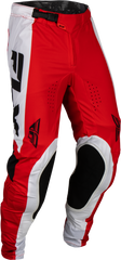 FLY RACING Lite Pants Red/White/Black Size 28 - Lightweight Performance Gear