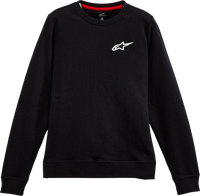 Alpinestars Women's Ageless Chest Crew Fleece - Black - Part #1232-51820-10-M