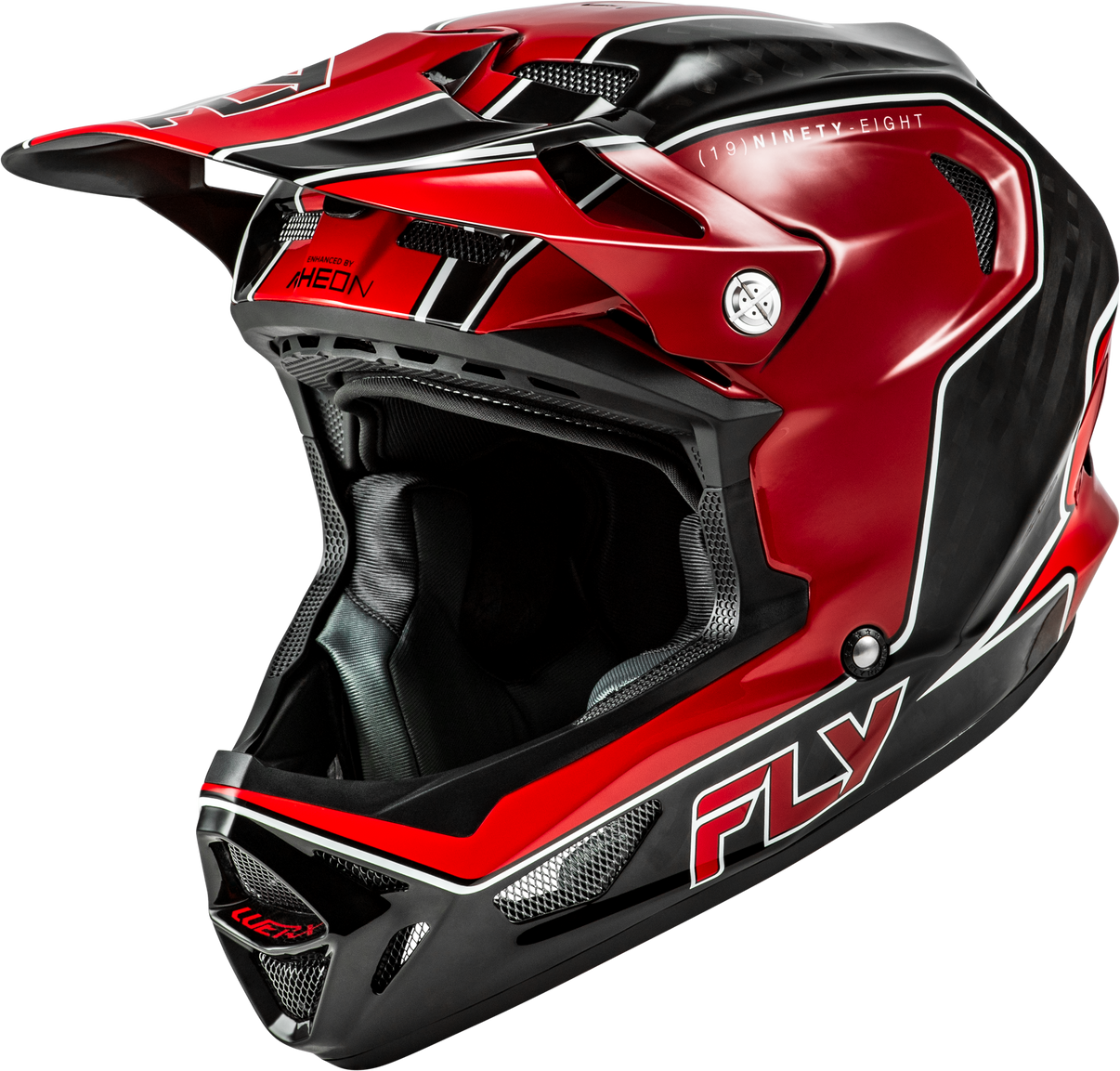 Werx R Flow Carbon Helmet Black Carbon/Red Lg