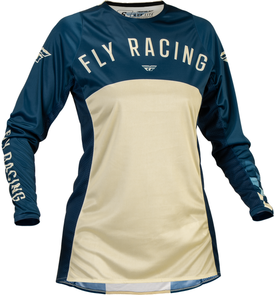 FLY RACING Women's Lite Jersey Navy/Ivory Lg - Part Number 377-622L