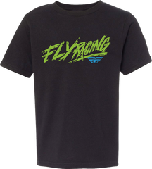 Youth Fly Khaos Tee Black Ym