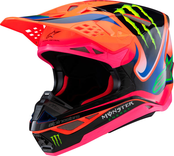 Alpinestars Supertech M10 Deegan Helmet - Orange Flo/Prpl/Pnk Fluo - Part #8300425-433-M