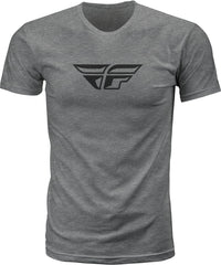 FLY RACING F Wing Tee in Dark Grey Heather - Part Number 352-0619L