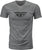 FLY RACING 352-0619S Fly F Wing Tee in Dark Grey Heather - Premium Comfort