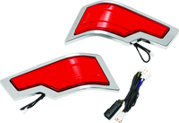 Kuryakyn Tracer Tour Pak Rear Lights Chrome Red Lens