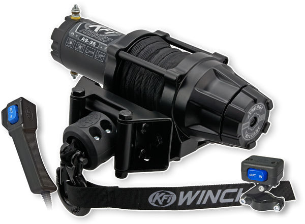 KFI AS-35 3500lb Synthetic Assault Series Winch