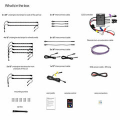 ECOXGEAR SEI-LEDZ4UGLW24 2/4 Seater LED Kit with Controller