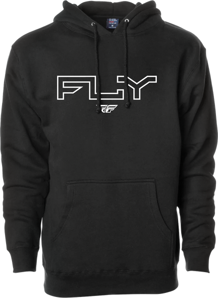 FLY RACING Fly Edge Hoodie Black Medium - Part Number 354-0304M