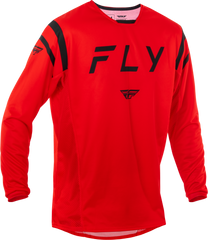 FLY RACING Kinetic Center Jersey Red/Black Large - Performance and Comfort