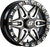 SEDONA Split 6 Beadlock Wheel A72M-56037+38S - 15x6, 4/137, Black/Machined