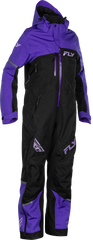 FLY RACING Women's Cobalt Shell Monosuit - Purple/Black, Part Number 470-4366XS