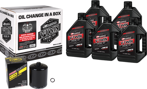 MAXIMA Quick Change Kit Syn M8 Black Filter - Part Number 90-129015PB