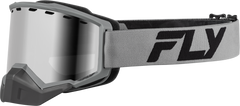 Focus Snow Goggle Silver/Char W/ Silver Mirror/Smoke Lens