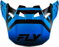FLY RACING Formula Cc Tektonic Visor Black/Blue/Red XL/2X - Stylish Protection