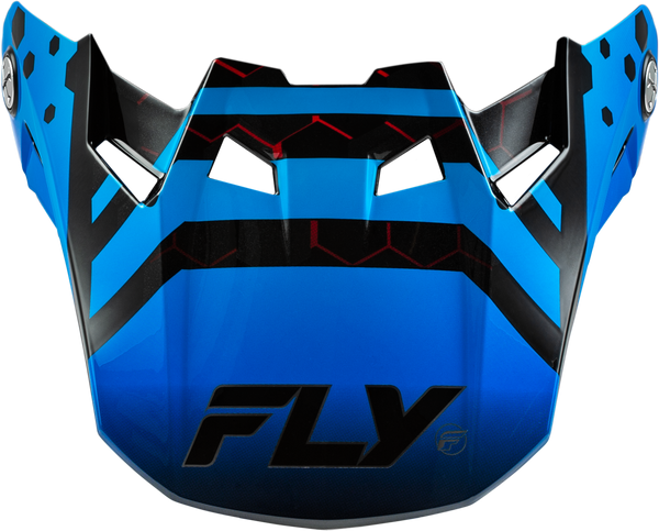 FLY RACING Formula Cc Tektonic Visor Black/Blue/Red XL/2X - Stylish Protection