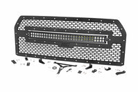 Rough Country | Mesh Grille | 30" Dual Row LED | Black Ser | Ford F-150 2WD/4WD (2015-2017) | 70193DRL