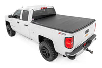 Rough Country | Soft Tri-Fold Bed Cover | 6'7" Bed | Chevy/GMC 1500/2500HD/3500HD (14-19 & Classic) | 41214650A