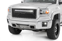 Rough Country | Mesh Grille | 30" Dual Row LED | Black | GMC Sierra 1500 2WD/4WD (2014-2015) | 70190