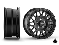 Intimidator Tires 34x10x15 on 15in. Satin Black Hellfire Wheels 5/4.5 Pattern