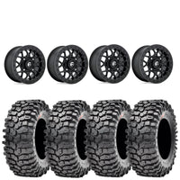Fuel TECH BEADLOCK Matte Black 5+2 (+38mm) Maxxis Roxxzilla set of 4