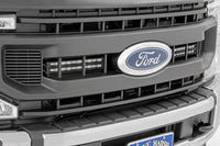Rough Country | LED Light Kit | Grille Mount | 10 Inch Black | Slimline | Ford F-250 Super Duty (20-22) | 70898