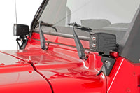 Rough Country | Light Mounts | Lower Windshield | Jeep Wrangler TJ (97-06)/Wrangler Unlimited (04-06)  | 6003