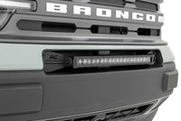 Rough Country | LED Light Kit | Bumper Mount | 20" Black Single Row | White DRL | Ford Bronco Sport (21-26) | 71037