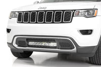 Rough Country | LED Light Kit | Bumper Mount | 20" Black Dual Row| Amber DRL | Jeep Grand Cherokee WK2 (11-20) | 70773DRLA