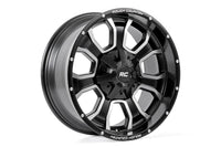 Rough Country | Rough Country 93 Series Wheel | One-Piece | Machined Black | 20x9 | 6x5.5/6x135 | 0mm | 93209012