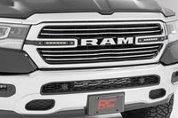 Rough Country | Dual 6in LED Grille Kit | Black Slimline | Ram 1500 2WD/4WD (2019-2024) | 70783
