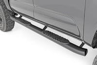 Rough Country | Oval Nerf Step | Double Cab | Black | Toyota Tacoma 2WD/4WD (2005-2023) | 21008