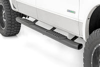 Rough Country | Oval Nerf Step | Crew Cab | Black | Ford F-150 2WD/4WD (2009-2014) | 21007