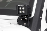 Rough Country | LED Light Mount | Lower Windshield | Pod | Jeep Wrangler JK/Wrangler Unlimited (07-18) | 70044