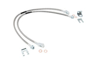 Rough Country | Brake Lines | Stainless | FR | 4-6" Lift | Jeep Cherokee XJ/Wrangler TJ/Wrangler Unlimited  | 89702