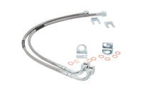 Rough Country | Brake Lines | Stainless | Front | 4-6 Inch Lift | Jeep Wrangler JK/Wrangler Unlimited (07-18) | 89707