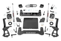 Rough Country | 6 Inch Lift Kit | Mono Leaf Rear | Diesel | GMC Sierra 1500 2WD/4WD (19-24) | 26631D