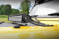Rough Country | LED Light Mount | Hood | 20" | Jeep Wrangler TJ (97-06)/Wrangler Unlimited (04-06)  | 70210