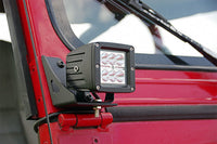 Rough Country | LED Light Mount | Lower Windshield | Pod Pair | Jeep Wrangler YJ 4WD (87-95) | 70510