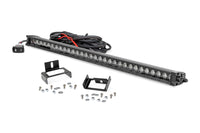 Rough Country | LED Light Kit | Grill | 30" Black Single Row | White DRL | Ford F-250/F-350 Super Duty (11-16) | 70530BLDRL