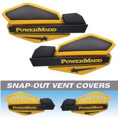 POWERMADD Star Handguard System - Yellow/Black - Part Number 34201