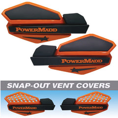 POWERMADD Star Handguard System - Orange/Black, Part Number 34205