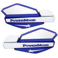 PowerMadd Star Handguard Blue/White - Part Number 34221