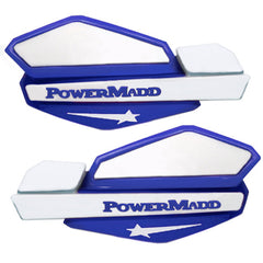 PowerMadd Star Handguard Blue/White - Part Number 34221